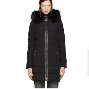 Mackage Calla Fur Trim Light Weight Down Coat